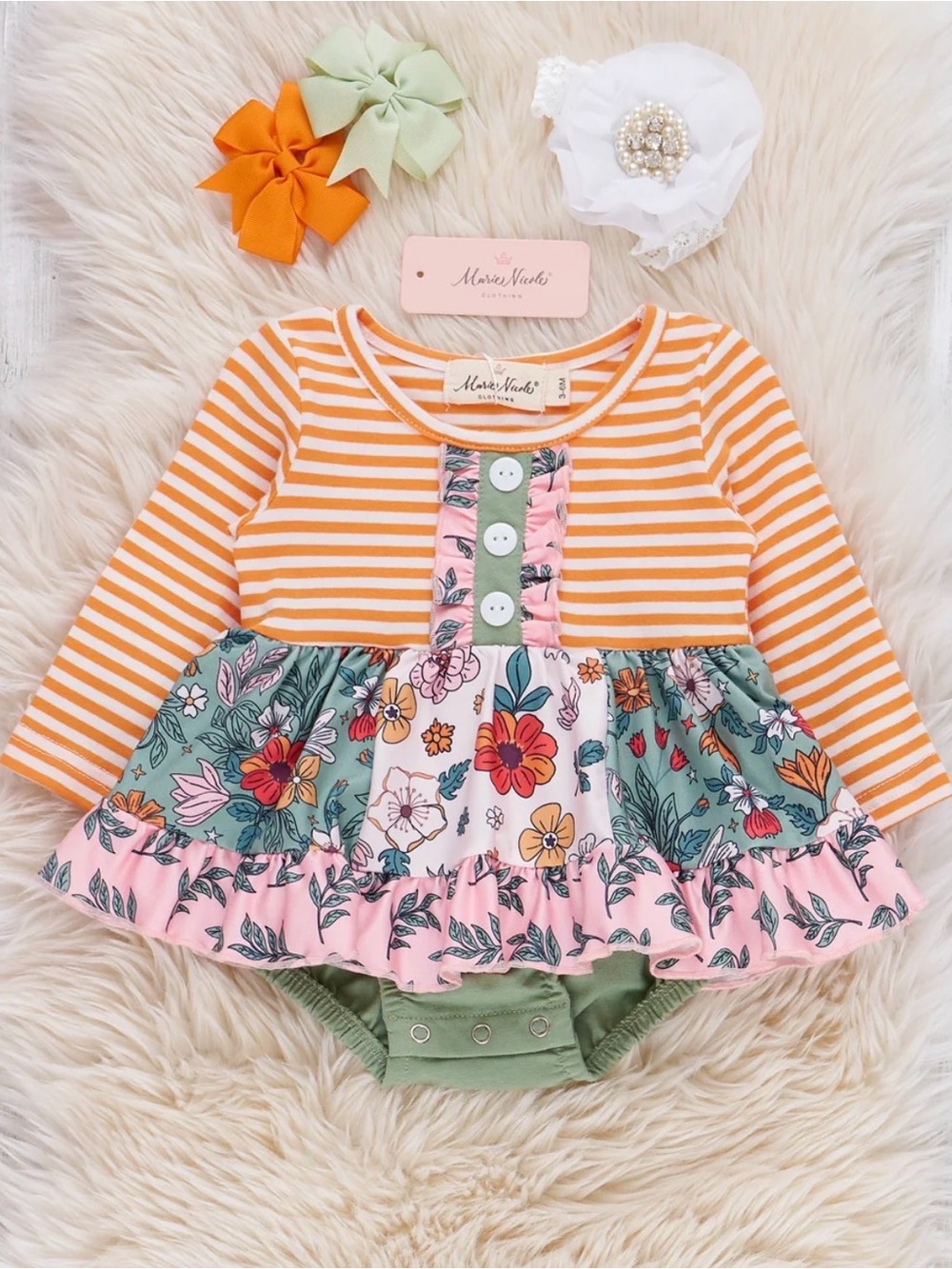Marie Nicole Floral Romper